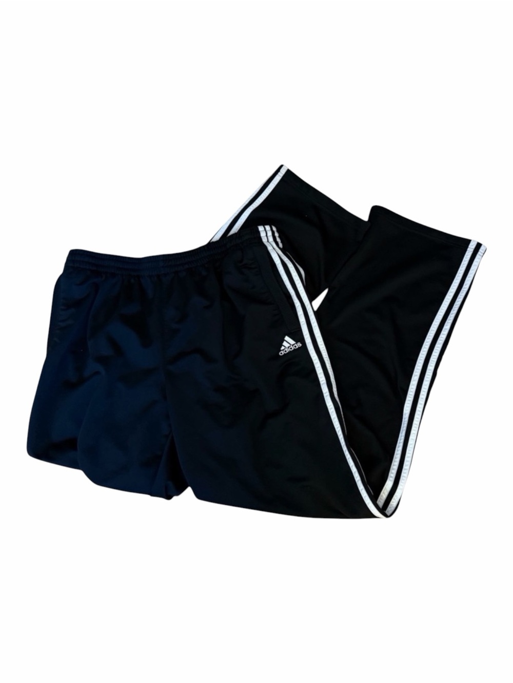 Adidas Navy Blue Joggers with White Stripes